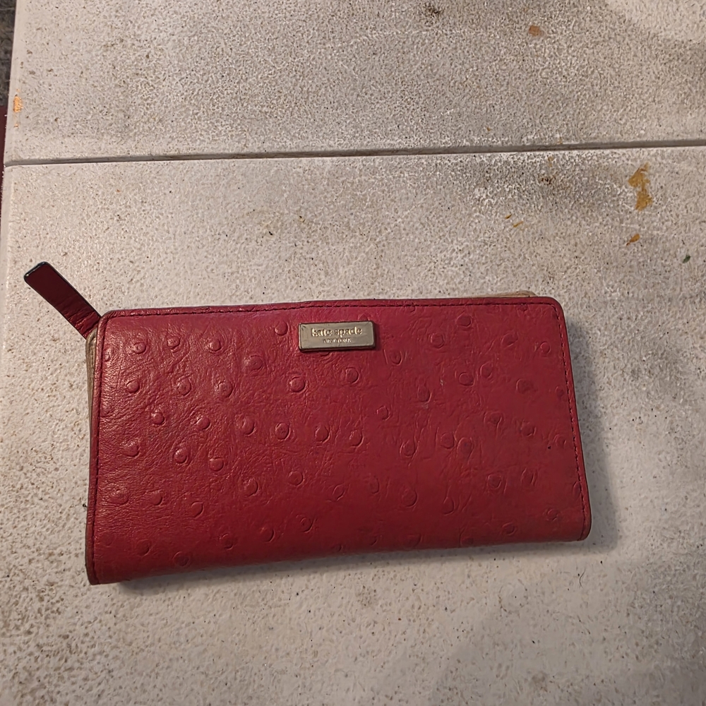 kate spade Red Snap Close Wallet
